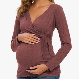Long Sleeve Maternity Shirt